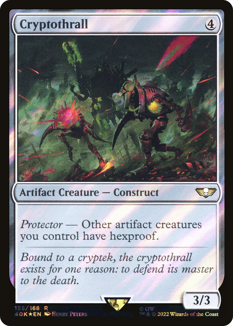 Cryptothrall (Surge Foil) (40K-155) [Warhammer 40,000 Commander] Foil