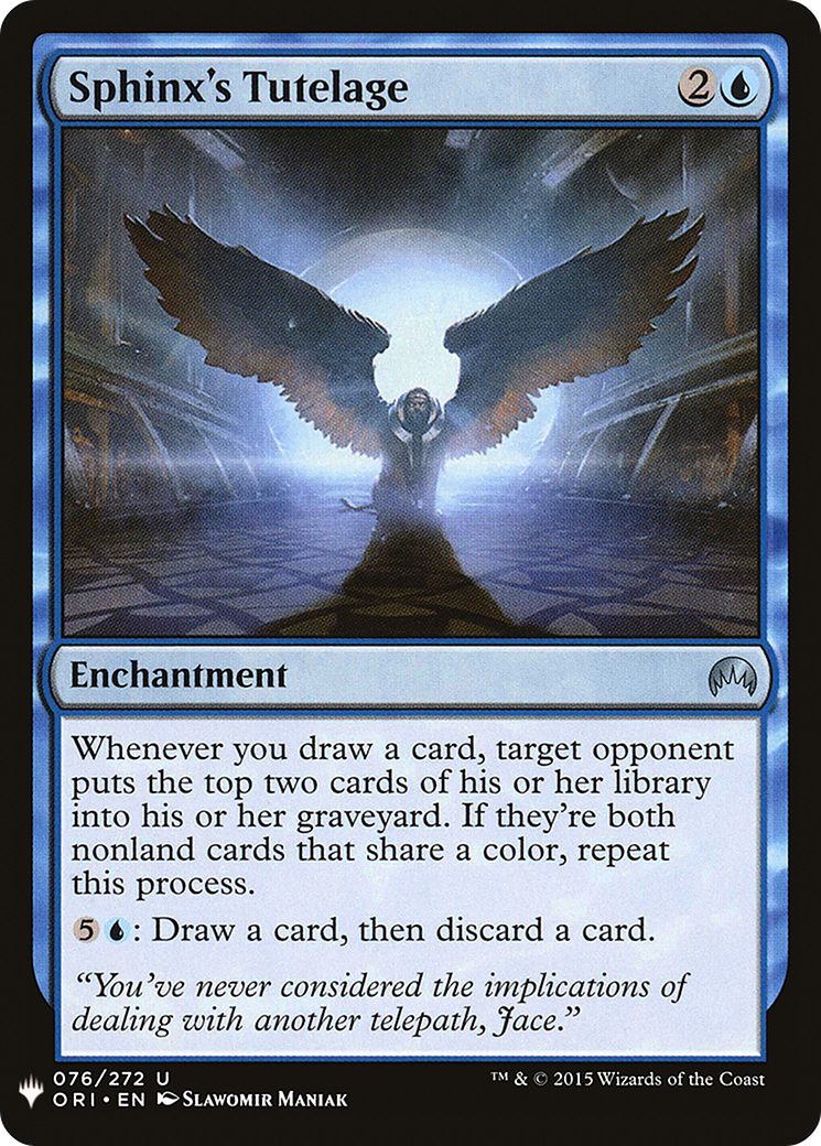Sphinx's Tutelage (LIST-ORI-76) [The List]