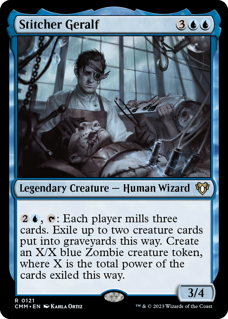 Stitcher Geralf (CMM-121) [Commander Masters] Foil