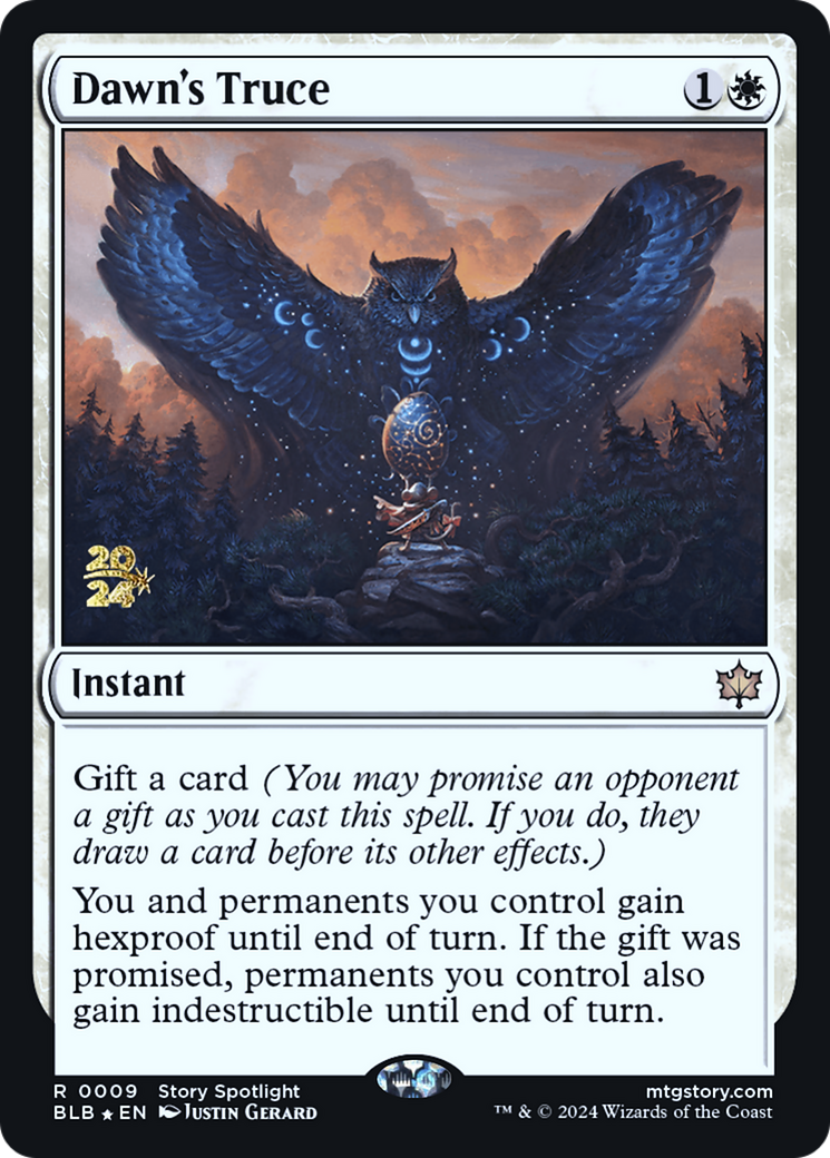 Dawn's Truce (PRE-09S) [Bloomburrow Promos] Foil