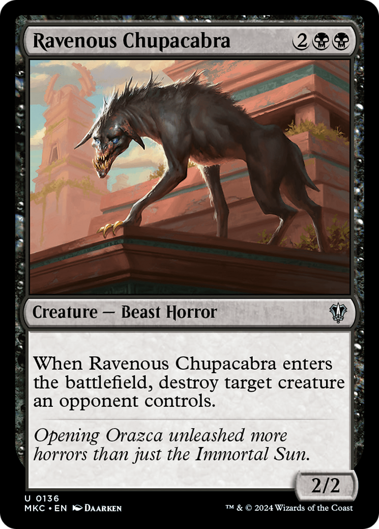 Ravenous Chupacabra (MKC-136) [Murders at Karlov Manor Commander]