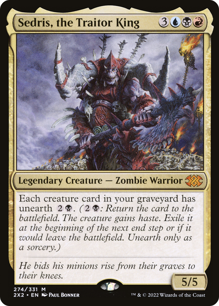 Sedris, the Traitor King (2X2-274) [Double Masters 2022]