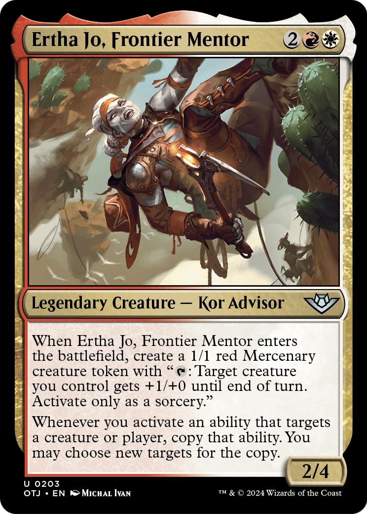 Ertha Jo, Frontier Mentor (OTJ-203) [Outlaws of Thunder Junction]