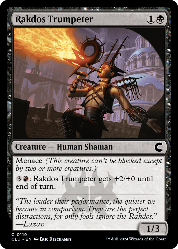 Rakdos Trumpeter (CLU-119) [Ravnica: Clue Edition]