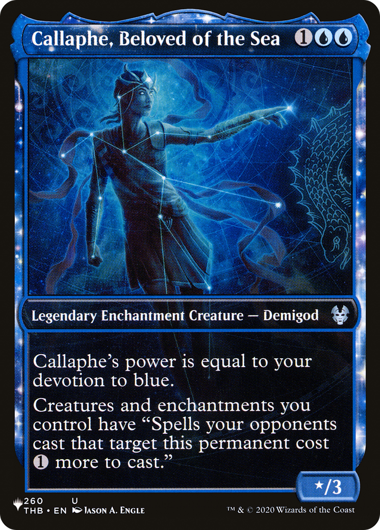 Callaphe, Beloved of the Sea (LIST-THB-260) [The List]: (enchantment, Showcase)
