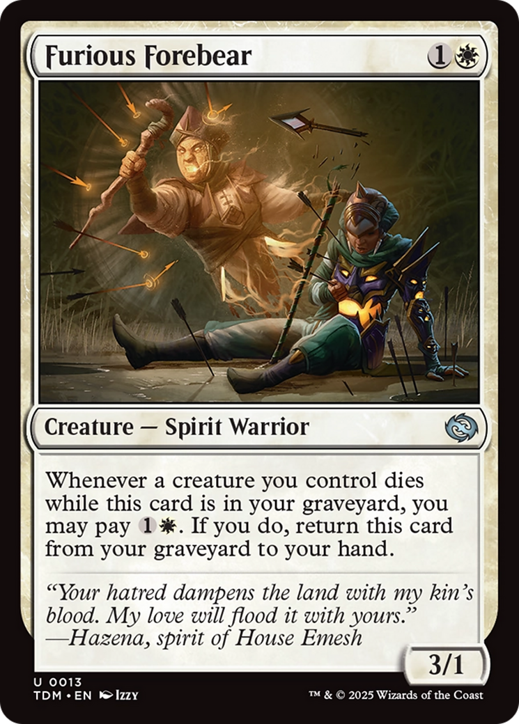 Furious Forebear (TDM-013) [Tarkir: Dragonstorm]