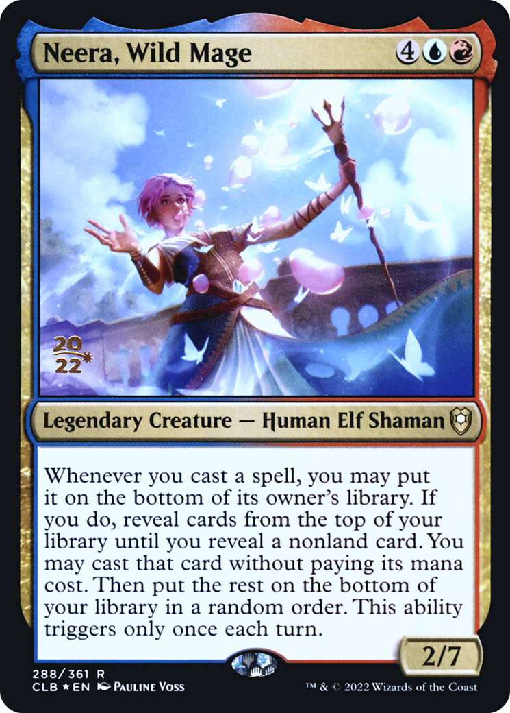 Neera, Wild Mage (PRE-288) [Battle for Baldur's Gate Promos] Foil