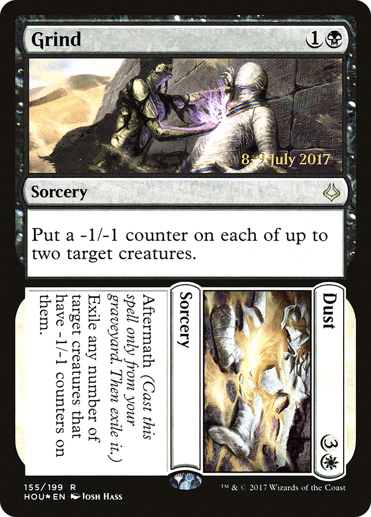 Grind // Dust (PRE-155S) [Hour of Devastation Promos] Foil