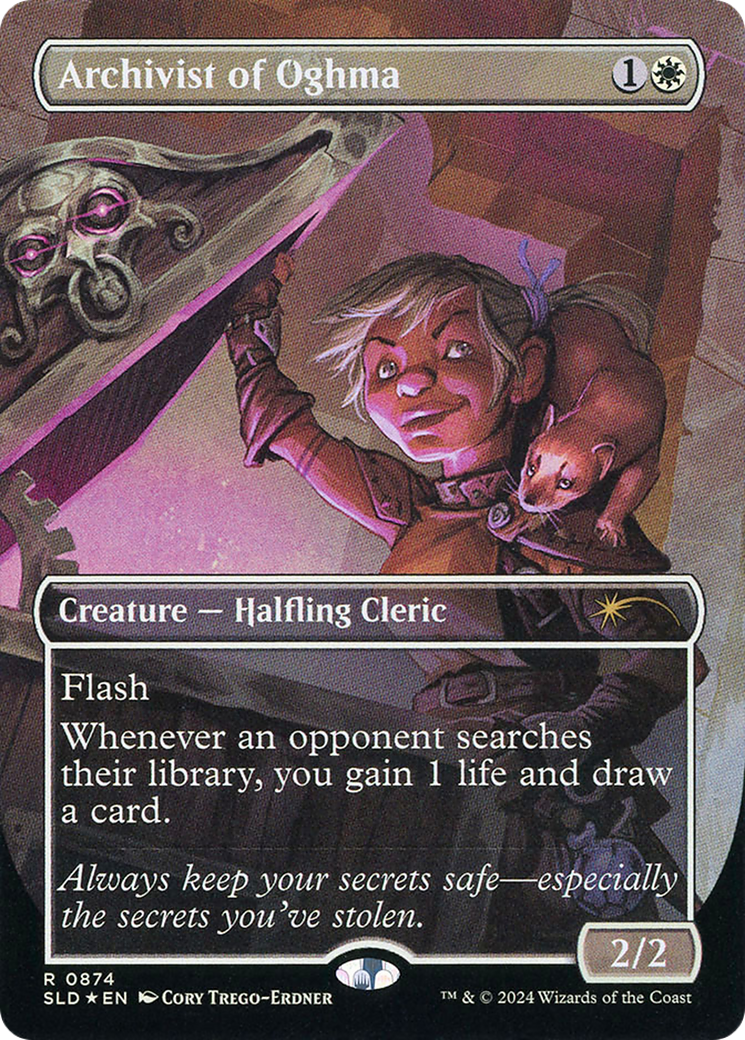 Archivist of Oghma (SLD-874) [Secret Lair Drop] (Borderless) Foil