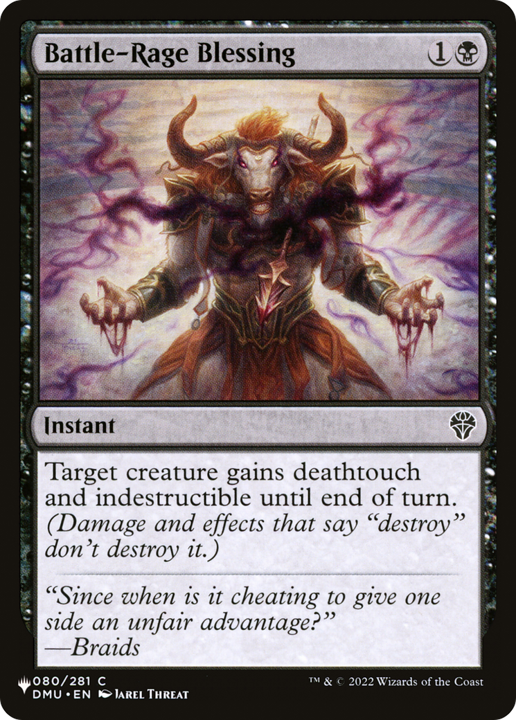 Battle-Rage Blessing (LIST-DMU-80) [The List]