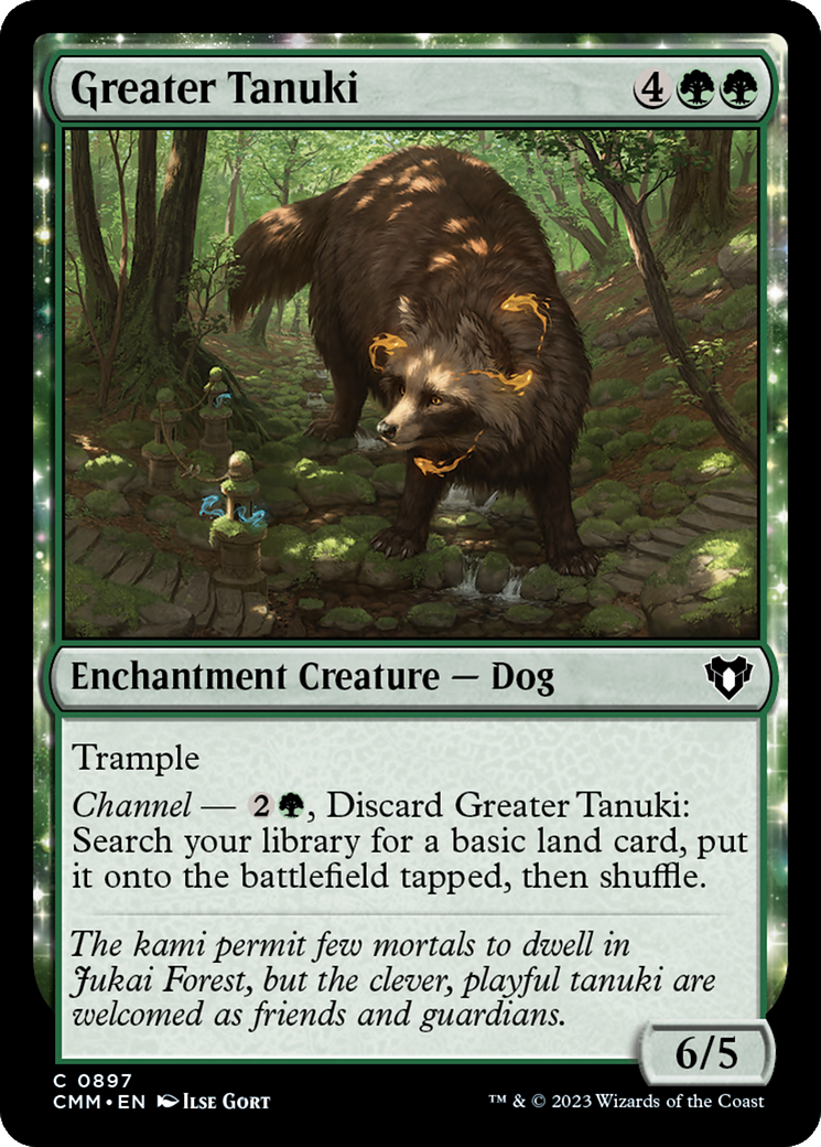 Greater Tanuki (CMM-897) [Commander Masters]: (enchantment)
