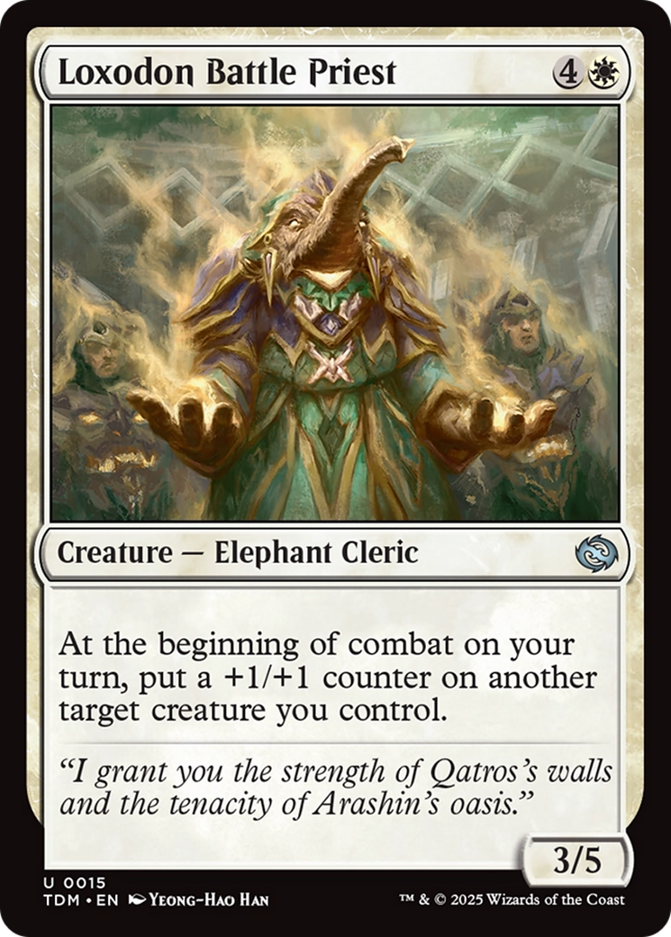 Loxodon Battle Priest (TDM-015) [Tarkir: Dragonstorm] Foil