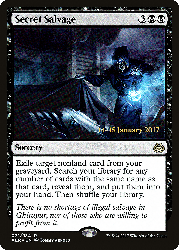Secret Salvage (PRE-71S) [Aether Revolt Promos] Foil