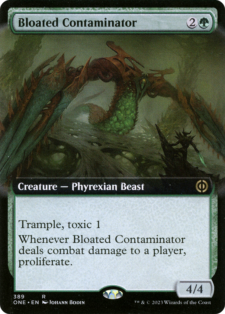 Bloated Contaminator (ONE-389) [Phyrexia: All Will Be One]: (Extended Art) Foil