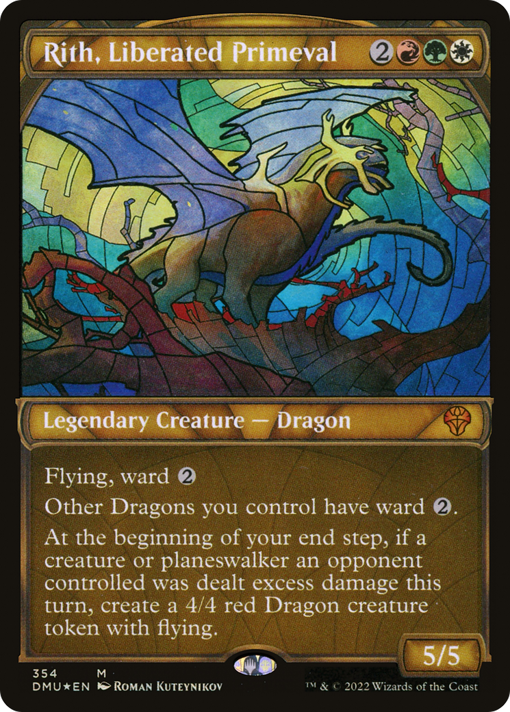 Rith, Liberated Primeval (DMU-354) [Dominaria United]: (Showcase) Foil
