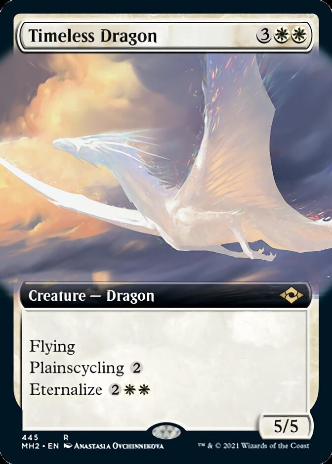 Timeless Dragon (MH2-445) [Modern Horizons 2]: (Extended Art) Foil
