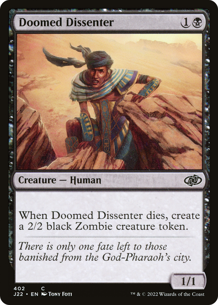 Doomed Dissenter (J22-402) [Jumpstart 2022]