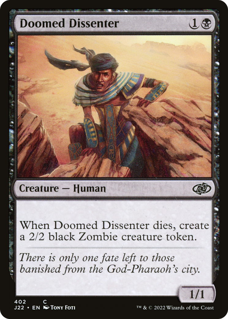 Doomed Dissenter (J22-402) [Jumpstart 2022]
