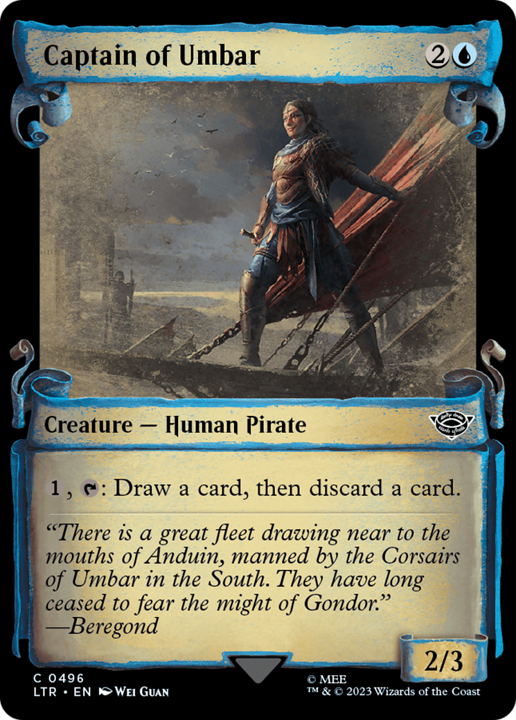 Captain of Umbar (LTR-496) [The Lord of the Rings: Tales of Middle-earth]: (Showcase) Foil