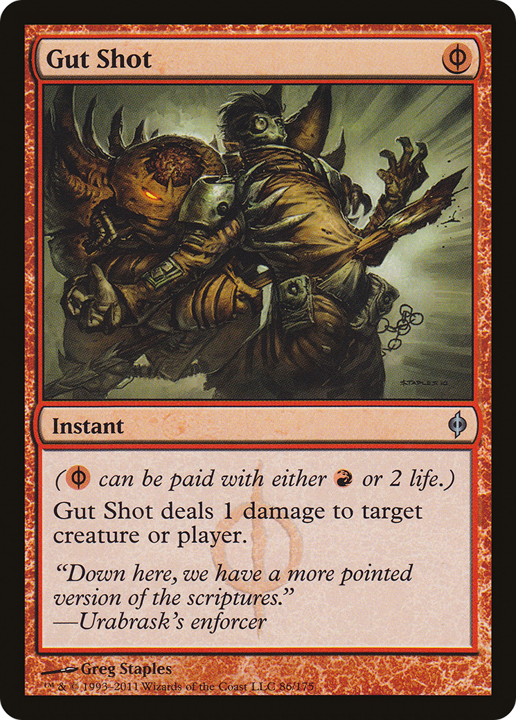 Gut Shot (NPH-086) [New Phyrexia] Foil
