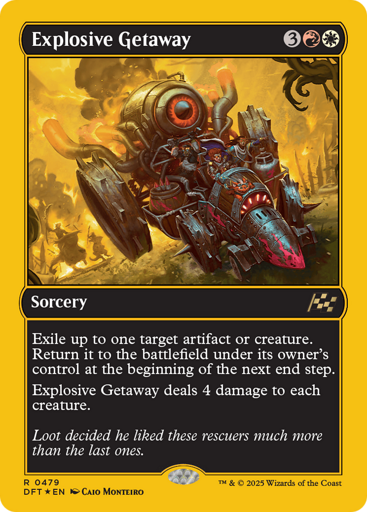 Explosive Getaway (DFT-479) [Aetherdrift] Foil