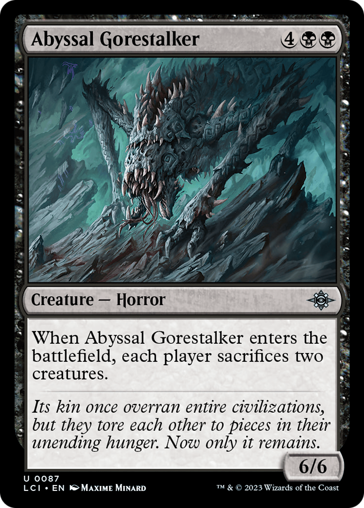Abyssal Gorestalker (LCI-087) [The Lost Caverns of Ixalan] Foil