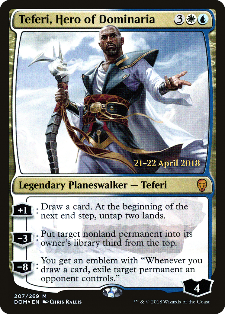 Teferi, Hero of Dominaria (PRE-207S) [Dominaria Promos] Foil