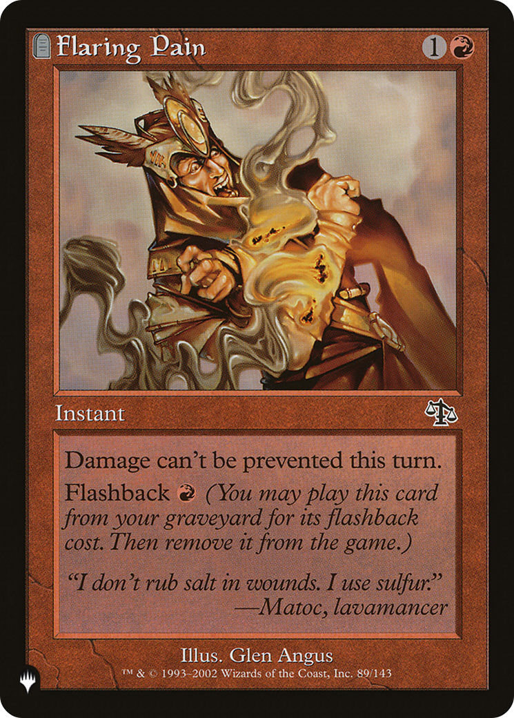 Flaring Pain (LIST-JUD-89) [The List]: (tombstone)