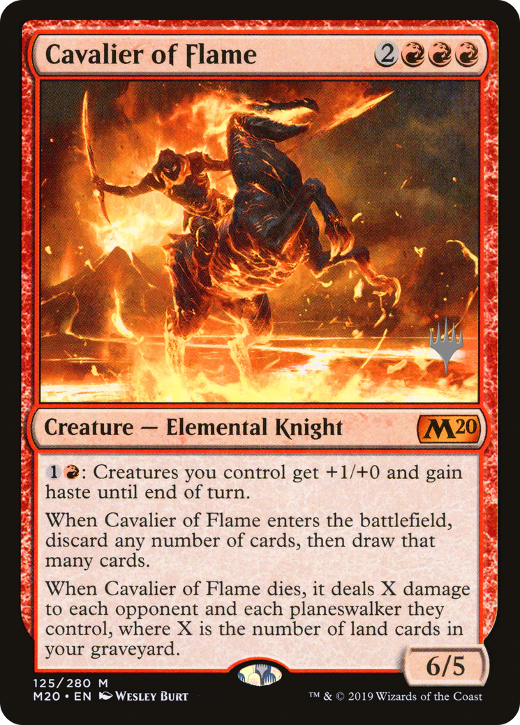 Cavalier of Flame (PPM20-125P) [Promo Pack: Core Set 2020 Promos]