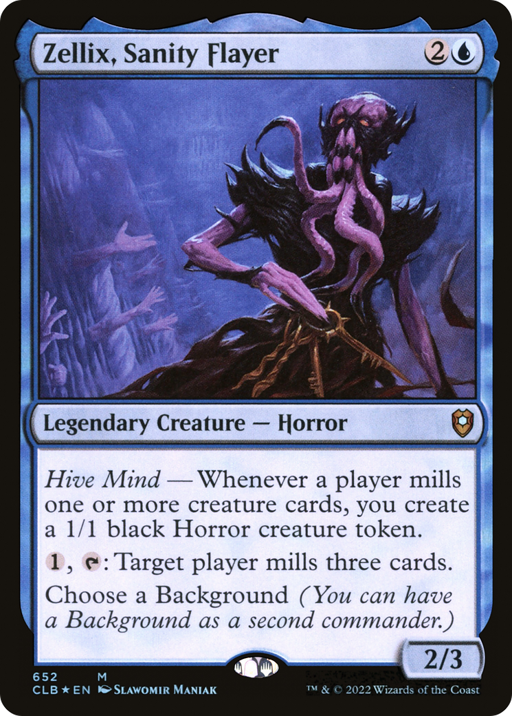 Zellix, Sanity Flayer (CLB-652) [Commander Legends: Battle for Baldur's Gate] Foil