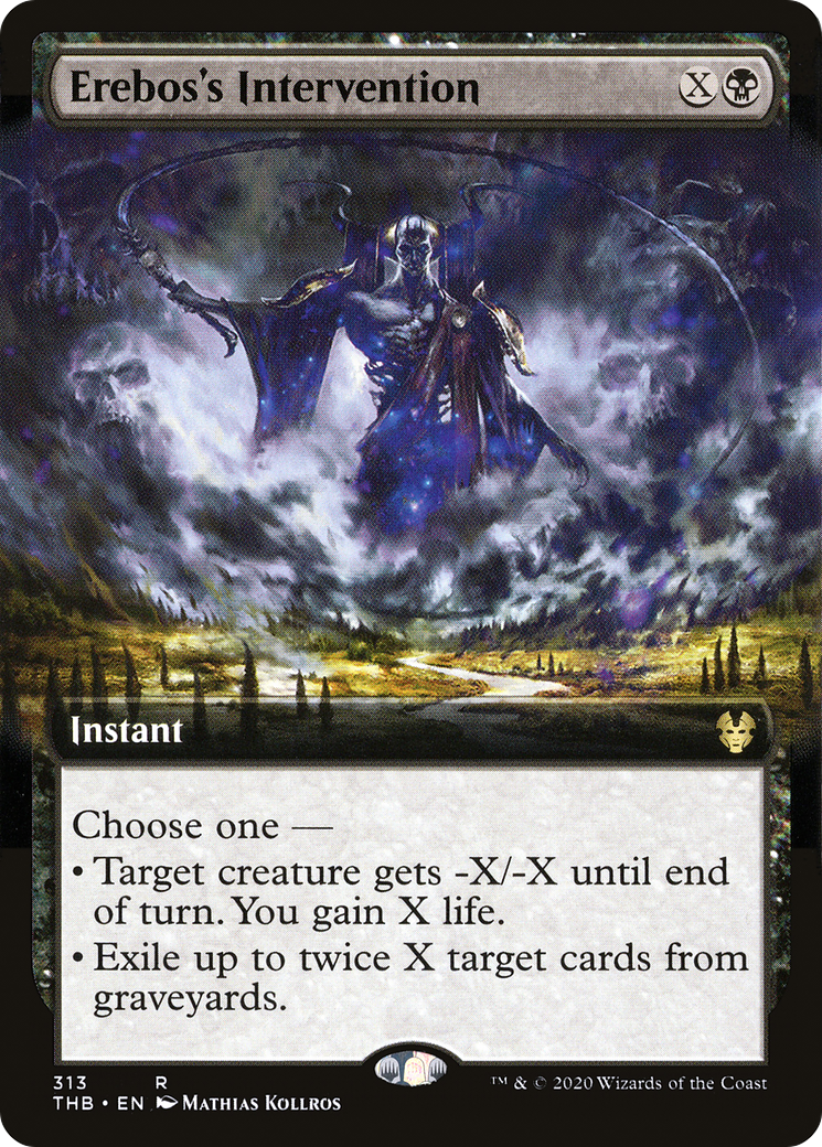 Erebos's Intervention (THB-313) [Theros Beyond Death]: (Extended Art) Foil