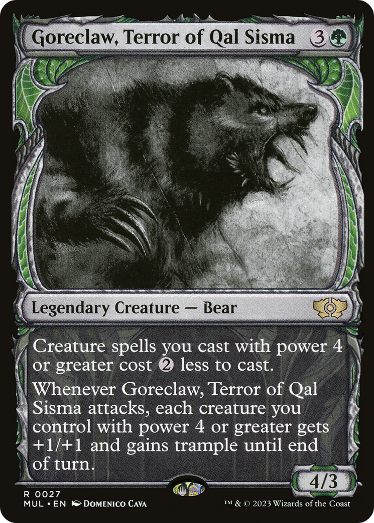 Goreclaw, Terror of Qal Sisma (MUL-027) [Multiverse Legends]: (Showcase) Foil