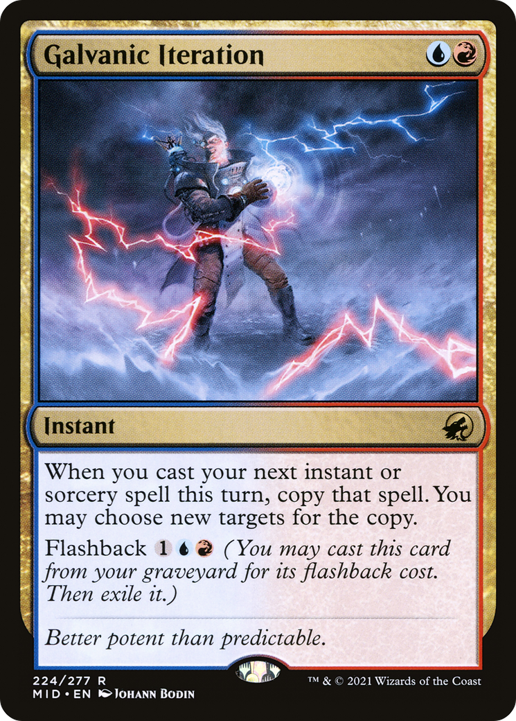 Galvanic Iteration (MID-224) [Innistrad: Midnight Hunt] Foil