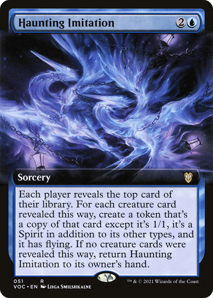 Haunting Imitation (Extended Art) (VOC-051) [Crimson Vow Commander]