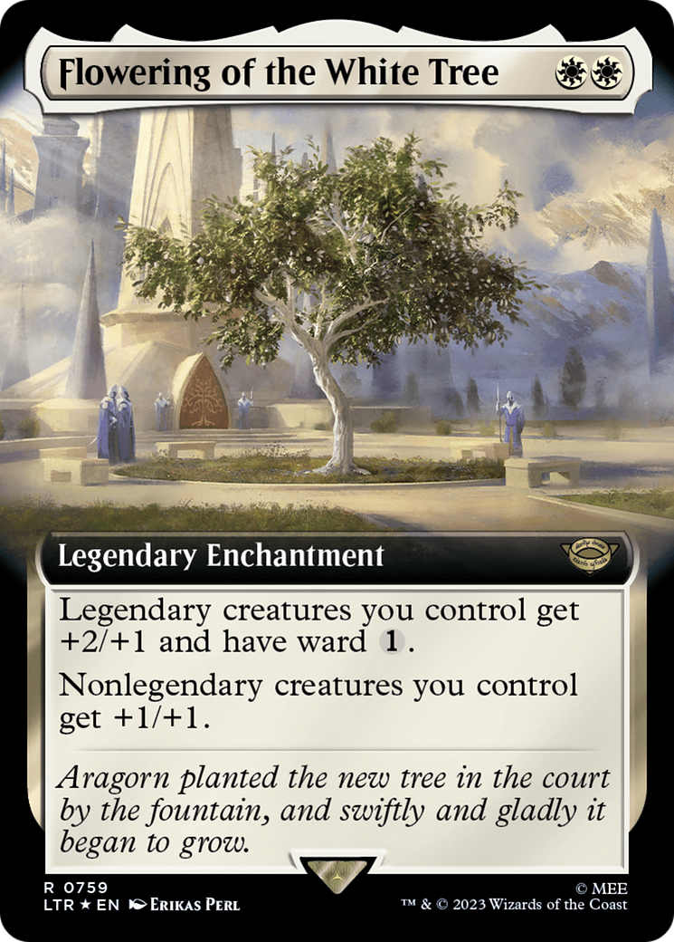 Flowering of the White Tree (LTR-759) [The Lord of the Rings: Tales of Middle-earth]: (Extended Art) Foil
