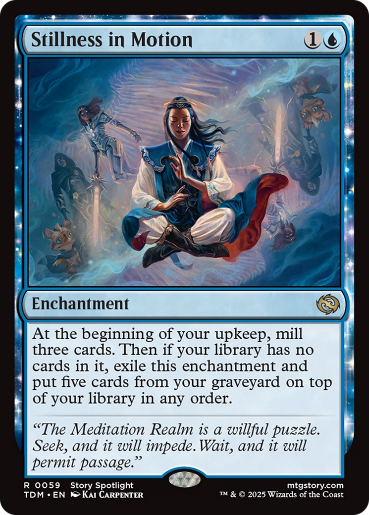 Stillness in Motion (TDM-059) [Tarkir: Dragonstorm]: (enchantment) Foil