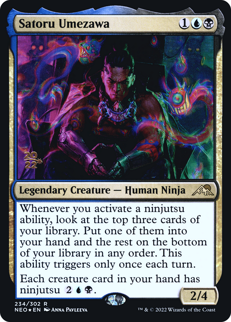 Satoru Umezawa (PRE-234) [Kamigawa: Neon Dynasty Promos] Foil