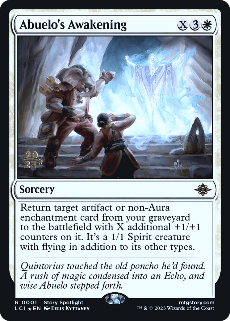 Abuelo's Awakening (PRE-01S) [The Lost Caverns of Ixalan Promos] Foil