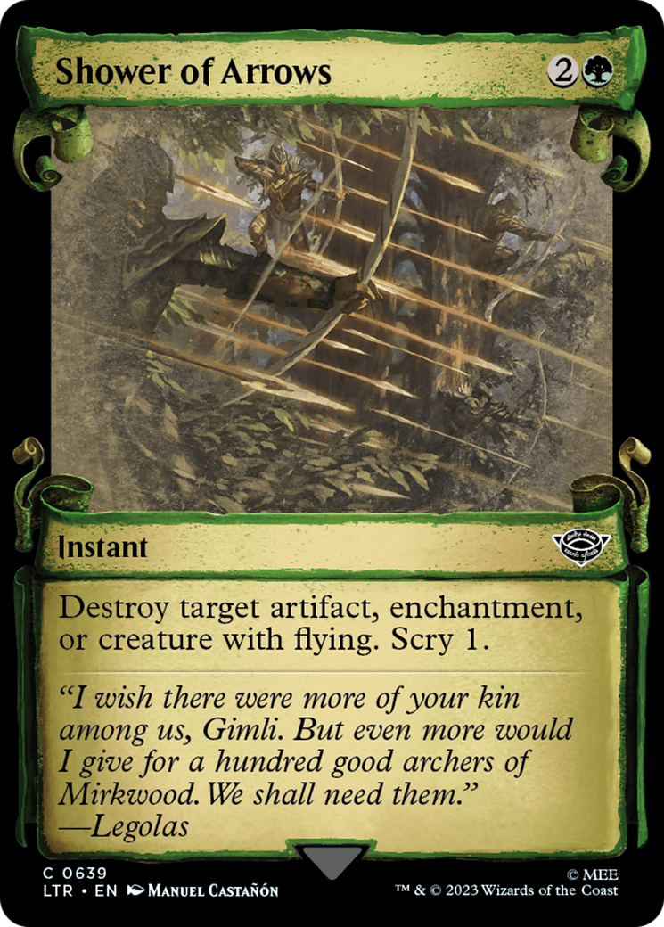 Shower of Arrows (LTR-639) [The Lord of the Rings: Tales of Middle-earth]: (Showcase)