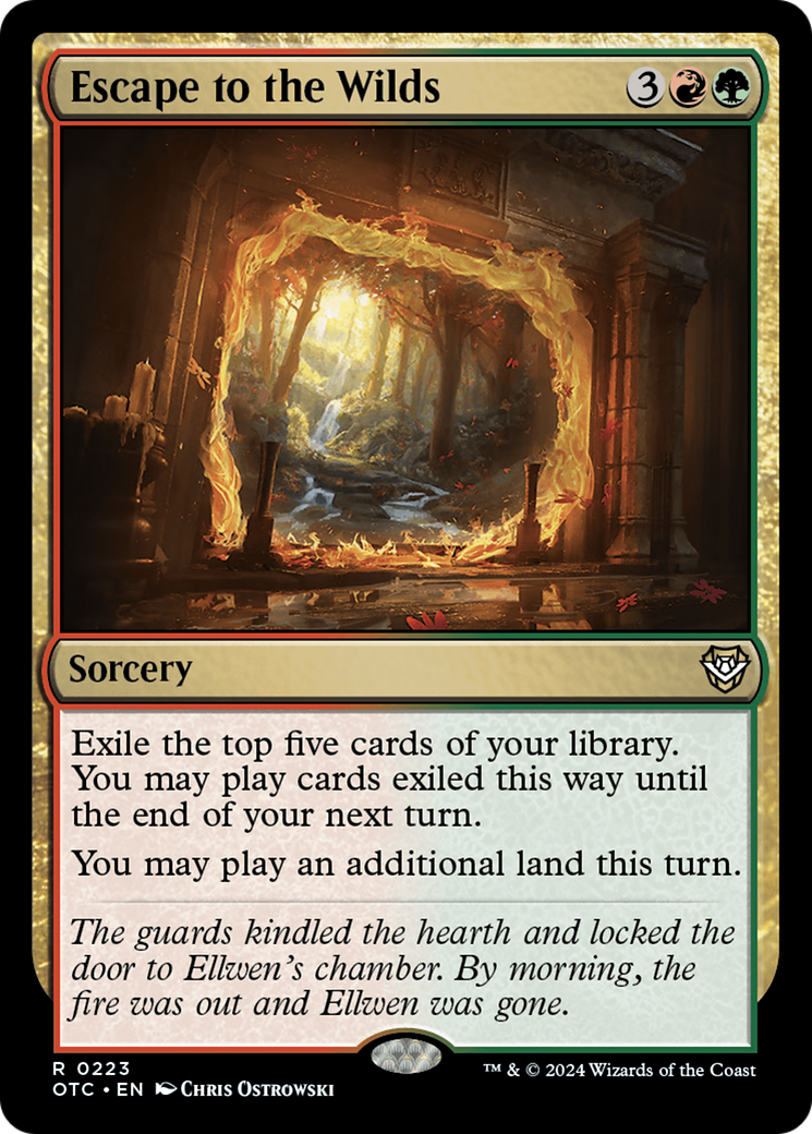 Escape to the Wilds (OTC-223) [Outlaws of Thunder Junction Commander]
