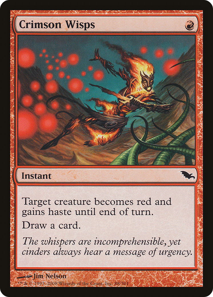 Crimson Wisps (SHM-088) [Shadowmoor] Foil