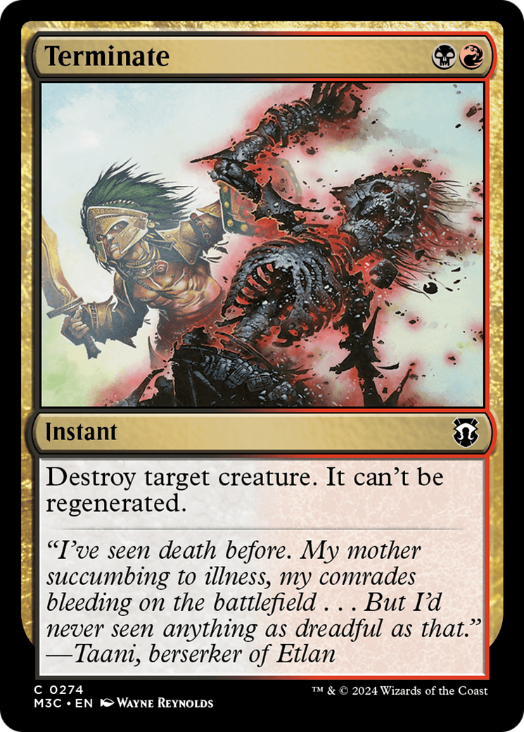Terminate (M3C-274) [Modern Horizons 3 Commander]