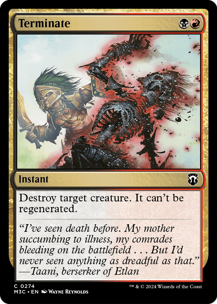Terminate (M3C-274) [Modern Horizons 3 Commander]
