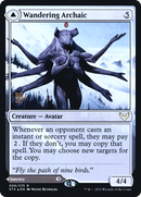 Wandering Archaic (PRE-06S) [Strixhaven: School of Mages Promos] Foil