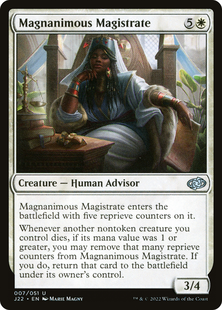 Magnanimous Magistrate (J22-007) [Jumpstart 2022]