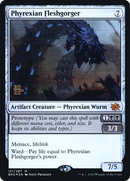 Phyrexian Fleshgorger (PRE-121S) [The Brothers' War Promos] Foil