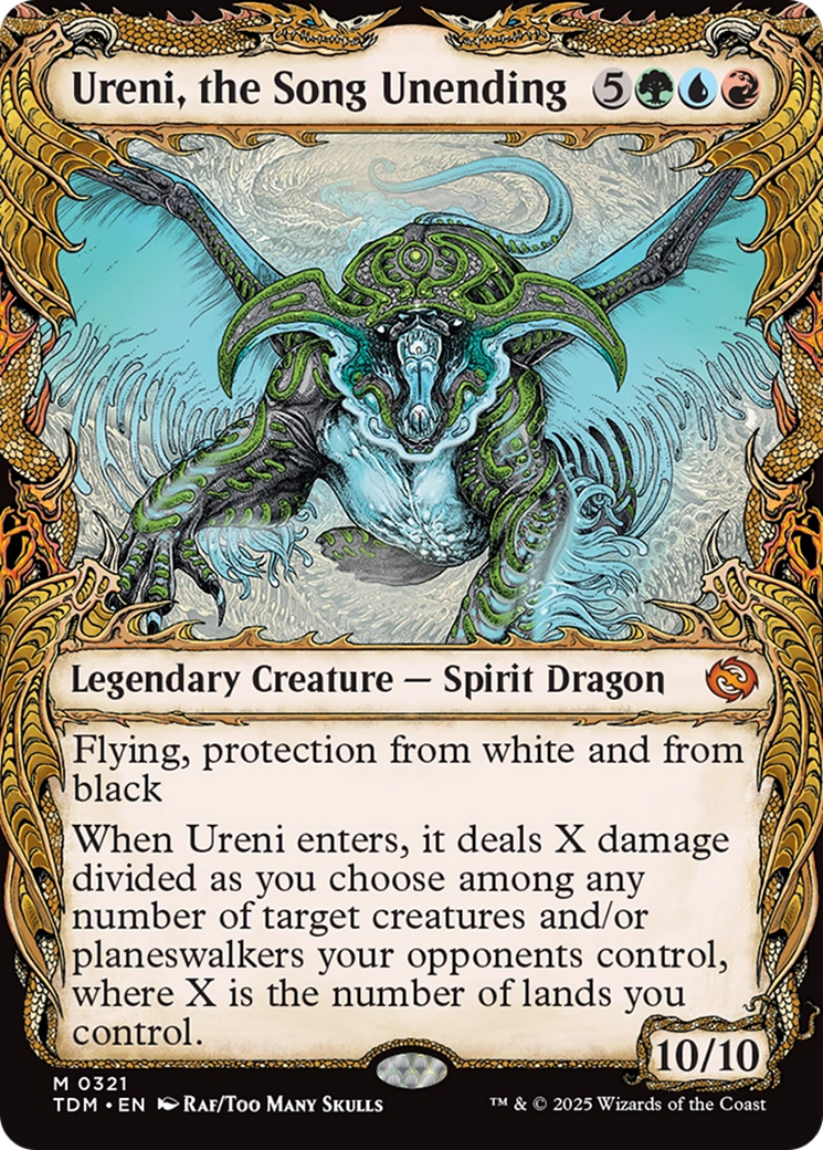 Ureni, the Song Unending (TDM-321) [Tarkir: Dragonstorm]: (Showcase) Foil