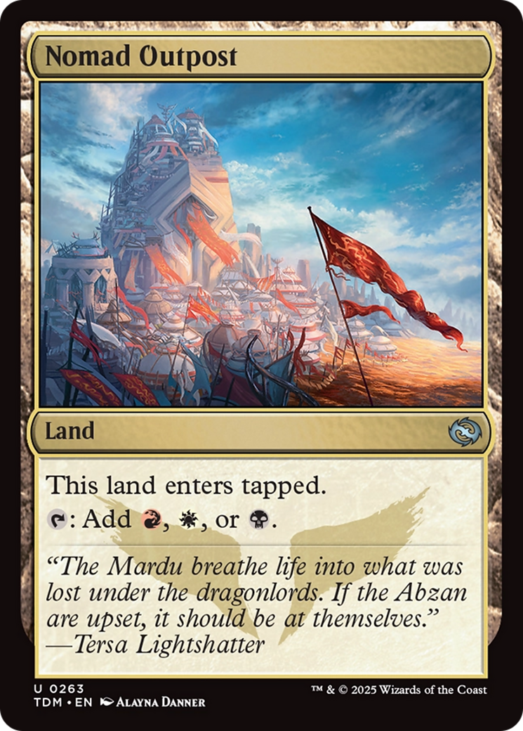 Nomad Outpost (TDM-263) [Tarkir: Dragonstorm]