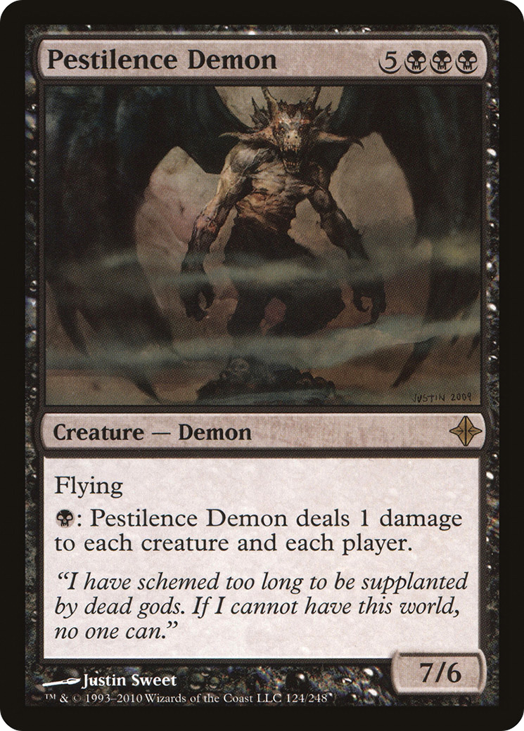 Pestilence Demon (ROE-124) [Rise of the Eldrazi] Foil