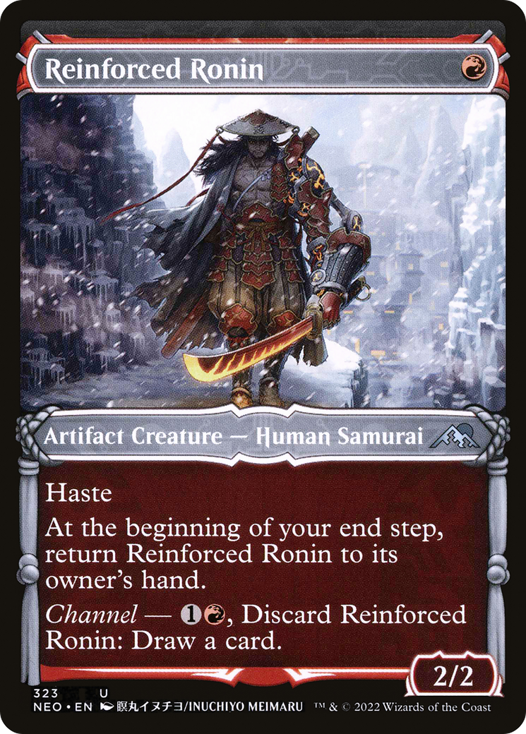 Reinforced Ronin (Showcase) (NEO-323) [Kamigawa: Neon Dynasty] Foil